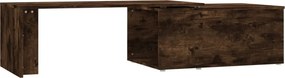 vidaXL Τραπεζάκι Σαλονιού Καπνιστή Δρυς 150x50x35 εκ. Επεξεργ. Ξύλο