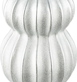 Βάζο Κεραμικό Ασημί χρώμα D10X16Cm D10X16Cm