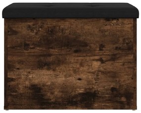 vidaXL Παγκάκι Αποθήκευσης Καπνιστή Δρυς 62x42x45 εκ. από Επεξ. Ξύλο