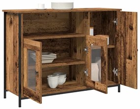 vidaXL Πλαϊνό γραφείο Παλαιό ξύλο 100 x 35 x 75 εκ. Επεξεργασμένο ξύλο