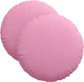 vidaXL Μαξιλάρια καθισμάτων 2 pcs ύφασμα Ροζ Ø40 x 13 εκ
