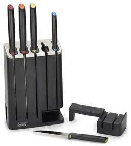 Μαχαίρια Σε Βάση & Ακονιστήρι Elevate SlimBlock (Σετ 7Τμχ) 10537 35,7cm Multi Joseph Joseph Synthetic