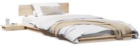 vidaXL Σκελετός Κρεβατιού Καφέ 80 x 200 cm ξύλο