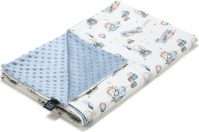 Κουβέρτα Minky Αγκαλιάς (80x100) La Millou Simbo-Wind Blue