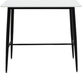 Tραπέζι μπαρ Harriet pakoworld MDF λευκό-μαύρο 120x60x105εκ