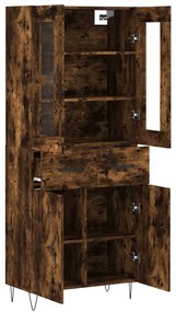 vidaXL Ντουλάπι Καπνιστή Δρυς 69,5x34x180 εκ. από Επεξεργασμένο Ξύλο