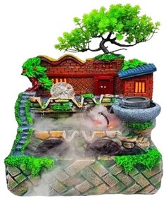 Διακοσμητικό Συντριβάνι Feng Shui - Resin craft bonsai running water ornament