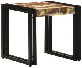 vidaXL Τραπεζάκι καφέ Πολύχρωμο 40x50x38 εκ. Μασίφ Ανακυκλωμένο Ξύλο
