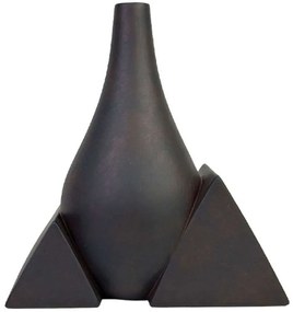 Βάζο 24-15-50039 27x15x31,5cm Rust Black Marhome Ceramic