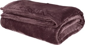 Κουβέρτα Fleece Υπέρδιπλη (220x240) Das Home Velour 1347 Bordeaux