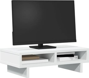vidaXL Βάση Οθόνης Λευκή 50 x 27 x 15 εκ. από Επεξεργασμένο Ξύλο