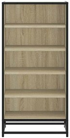 Παπουτσοθήκη Sonoma Δρυς 48x38x97,5 εκ. από Επεξεργασμένο Ξύλο - Καφέ