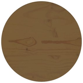 vidaXL Επιφάνεια Τραπεζιού Καφέ Ø30 x 2,5 εκ. από Μασίφ Ξύλο Πεύκου