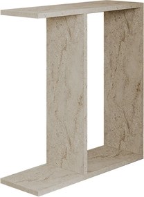 Βοηθητικό Τραπεζάκι Τραβερτίνη FLOGORO 60x60x60