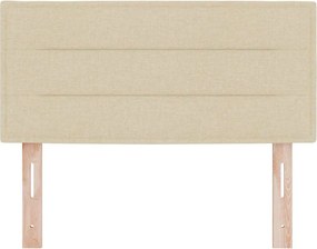 vidaXL Κεφαλάρι Κρεμ 100 cm ύφασμα