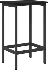 vidaXL Μπαρ σκαμπό Μαύρη Δρυς 40 x 32 x 74 εκ Επεξεργασμένο Ξύλο