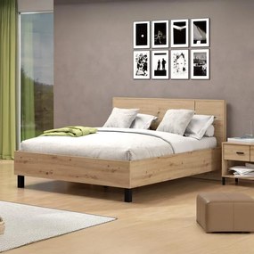 Κρεβάτι ALERIA Διπλό Artisan Oak 160x200 εκ. 173x211x102 εκ.