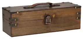 Μπουκαλοθήκη Μονή Ξύλινη Καφέ 33x11x11εκ. iliadis 85338