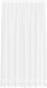 vidaXL Κουρτίνα Δαντέλας με κουρτίνες Λευκό 240 x 200 cm Πολυεστέρας
