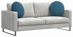 vidaXL Μαξιλάρια καθισμάτων 2 pcs Μπλε Ø 40 x 13 εκ. Βελούδο