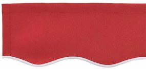 vidaXL Ύφασμα αντικατάστασης τέντας Κόκκινο 350 x 250 εκ Καραβόπανο