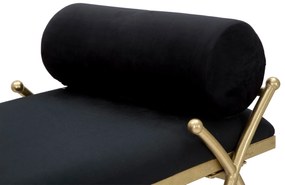 Ταμπουρέ Μαύρο/Χρυσό RIBBON 49x112.5x53
