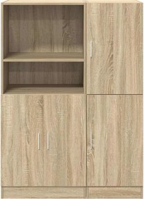 vidaXL Σετ Επίπλων Κουζίνας 2 Τεμαχίων Sonoma Δρυς Επεξ. Ξύλο