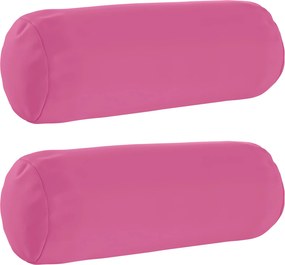 vidaXL Κάλυμμα Μαξιλαριού 2 pcs HEERLEN Ροζ Ø 15 x 40 εκ Πολυεστέρας