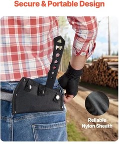 VEVOR Throwing Axes and Tomahawks 3Pack Axe Throwing Hatchet Set Stainless Steel