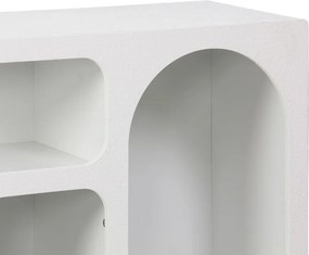 Μπουφές Emersi pakoworld με ράφια mdf σε λευκή απόχρωση 164x34x76εκ