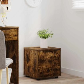 vidaXL Ντουλάπι Μπάνιου Καπνιστό Δρύς 40,5 x 40 x 44 εκ