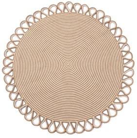 Στρογγυλό Χαλί Καλοκαιρινό (Φ150) Silk Fashion 1911-17 Beige