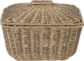 ΚΑΛΑΘΙ ΟΡΘ. ΜΕ ΚΑΠ. SYNTH. RATTAN ΜΠΕΖ 30Χ22Χ23ΕΚ