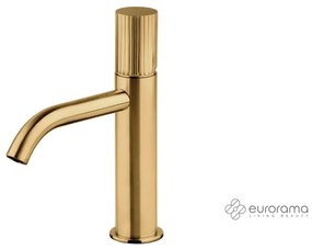 Eurorama OSO Μπαταρία νιπτήρος θερμομικτική με αυτόματη βαλβίδα Light Gold Brushed