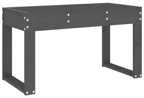 vidaXL Παγκάκι Κήπου Γκρι 80 x 38 x 45 εκ. από Μασίφ Ξύλο Πεύκου