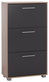 ΠΑΠΟΥΤΣΟΘΗΚΗ ΞΥΛΙΝΗ DAVINA FB92221.04 SONAMA-ΓΚΡΙ 3ΘΕΣΕΩΝ 62Χ24Χ110Υεκ 0532855
