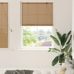 vidaXL Ρολά και Σκίες Παραθύρων Ανοιχτό καφέ 100 x 160 cm Μπαμπού