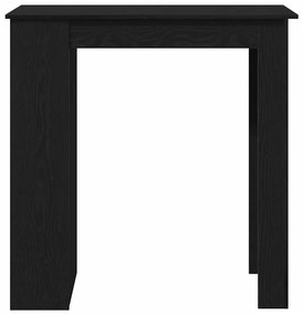 vidaXL Τραπέζι μπαρ Μαύρη δρυς 102 x 50 x 103.5 εκ. Επεξεργασμένο ξύλο