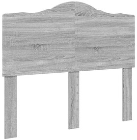 vidaXL Κεφαλάρι με κεφαλάρι Γκρίζο Σονομα 120 cm Επεξεργασμένο ξύλο