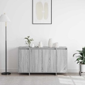 vidaXL Πλαϊνό γραφείο Γκρίζο Σονομα 135 x 41 x 75 εκ