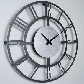 Ρολόι Τοίχου 902LMN1212 Φ50cm Black-Silver Wallity Metal