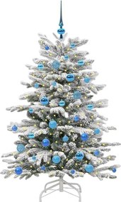 vidaXL Τεχνητό Χριστουγεννιάτικο Δέντρο με Άξονα Λευκό 150 cm