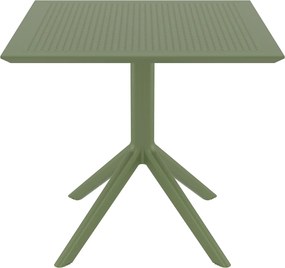 Τραπέζι SKY Olive Green PP 80x80x74cm