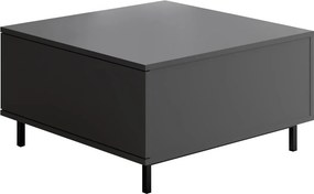 Τραπεζάκι Σαλονιού Ανθρακί LEEGE 75x75x40