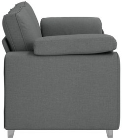 vidaXL Καναπέδες Loveseat Σκούρο Γκρι 140 εκ Υφάσματος