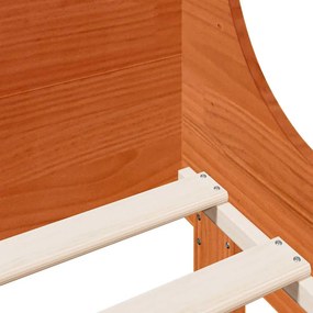 vidaXL Σκελετός Κρεβ. Χωρίς Στρώμα Καφέ Κεριού 100x200 εκ Μασίφ Πεύκο