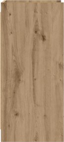 vidaXL Πλαϊνό γραφείο Artisan Δρυς 40 x 36 x 80 εκ Επεξεργασμένο Ξύλο