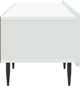 vidaXL Ντουλάπι TV Λευκό 147 x 34,5 x 32 εκ Επεξεργασμένο Ξύλο