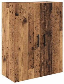 vidaXL Highboard με συρτάρι 2 pcs Παλιό Ξύλο Σύνθετο Ξύλο και Γυαλί