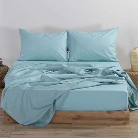 Σεντόνι Μονό Επίπεδο (170x270) Nef-Nef Homeware Basic Γαλάζιο